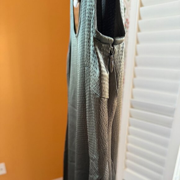 Club Monaco Seamed Bias Dress in Black Olive, Midi, Size 4, NWT - Picture 8 of 9